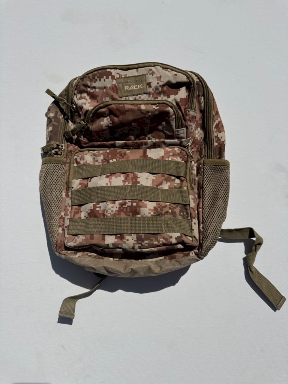 Digital Desert Camo Tactical Backpack - Brown Camo